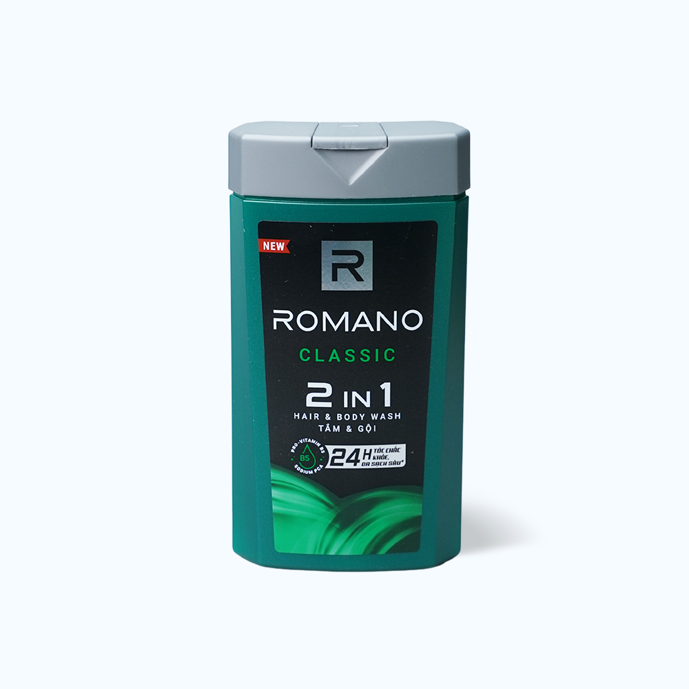 Romano Tam Goi 2in1 Classic Xanh La 180g