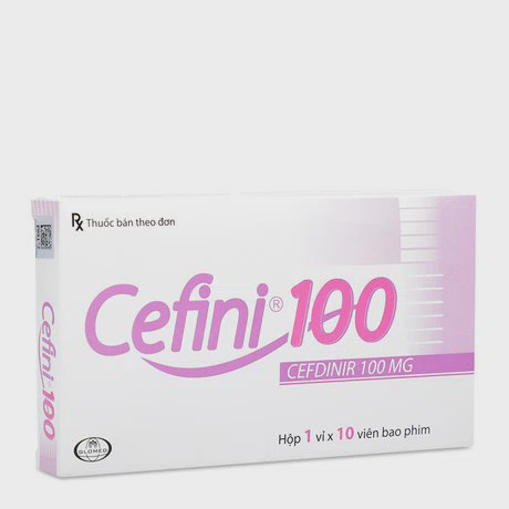 Thuốc điều trị các nhiễm khuẩn thể nhẹ và vừa do các vi khuẩn còn nhạy cảm gây ra Cefini 100mg (10 viên/hộp)