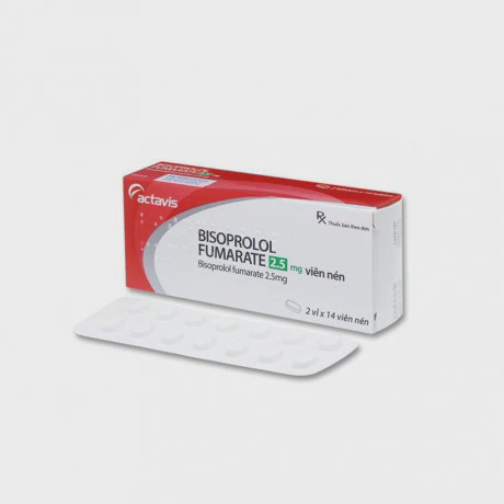 Bisoprolol Fumarate 2,5mg (2 vỉ x 14 viên/hộp)