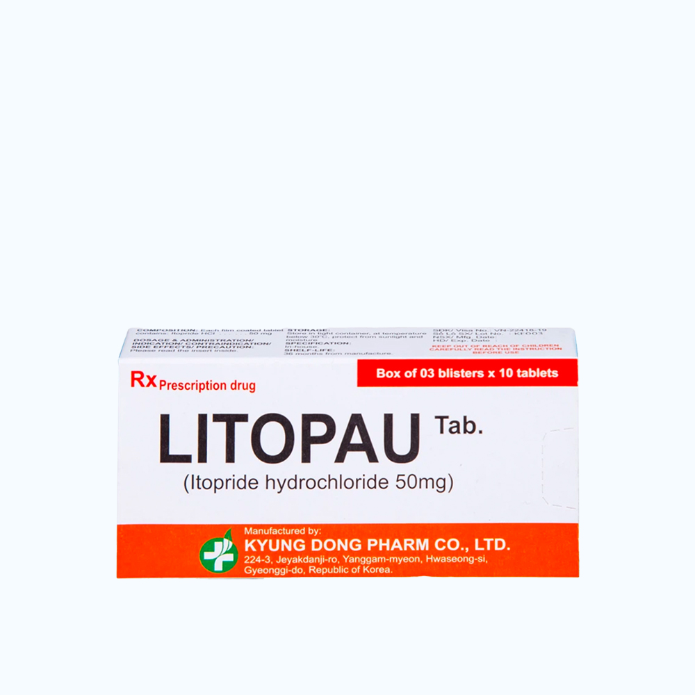 LITOPAU TAB F.C 50MG ( Hop 3 vi x 10 vien)