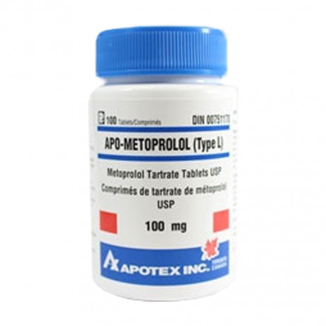 Thuốc điều trị ti mạch Apo-Metoprolol 100mg (Chai/100viên)
