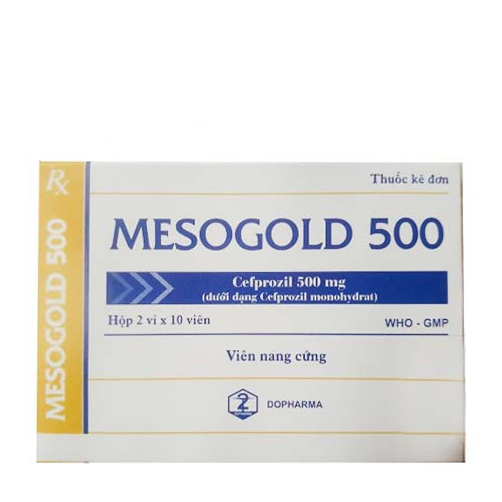 Mesogold 500mg (2vi x 10vien)