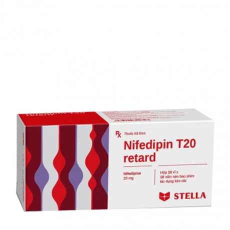 Nifedipin T20 retard (10vix10vien)new Stella